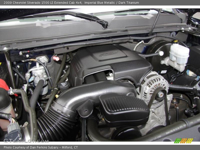 Imperial Blue Metallic / Dark Titanium 2009 Chevrolet Silverado 1500 LS Extended Cab 4x4