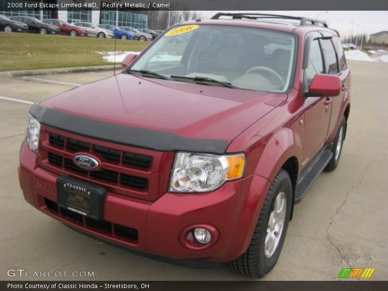 Redfire Metallic / Camel 2008 Ford Escape Limited 4WD