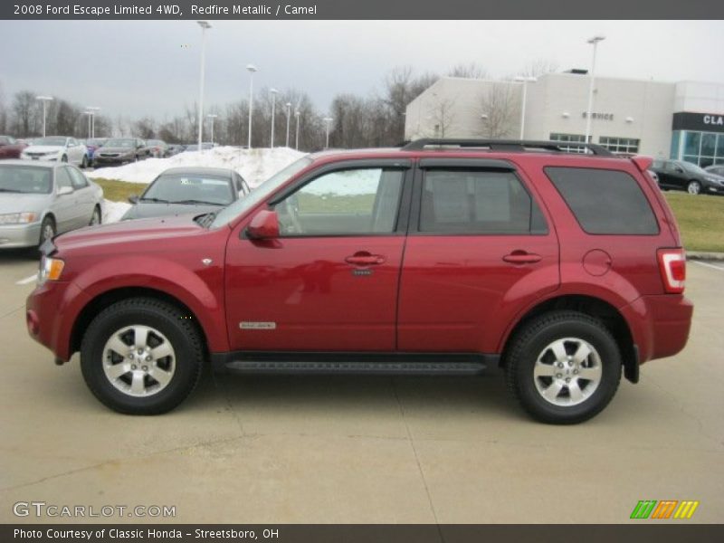 Redfire Metallic / Camel 2008 Ford Escape Limited 4WD