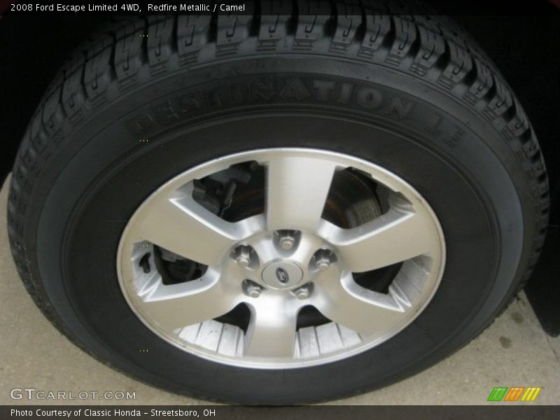 Redfire Metallic / Camel 2008 Ford Escape Limited 4WD