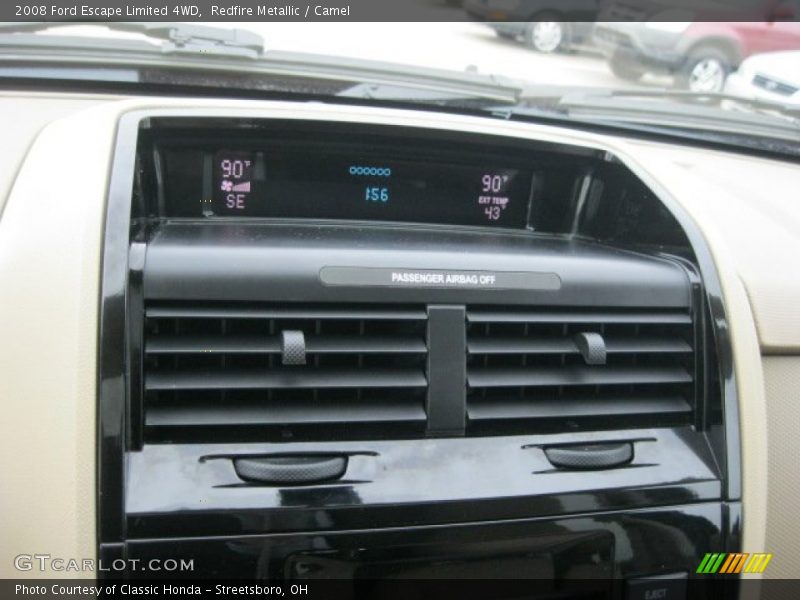 Redfire Metallic / Camel 2008 Ford Escape Limited 4WD