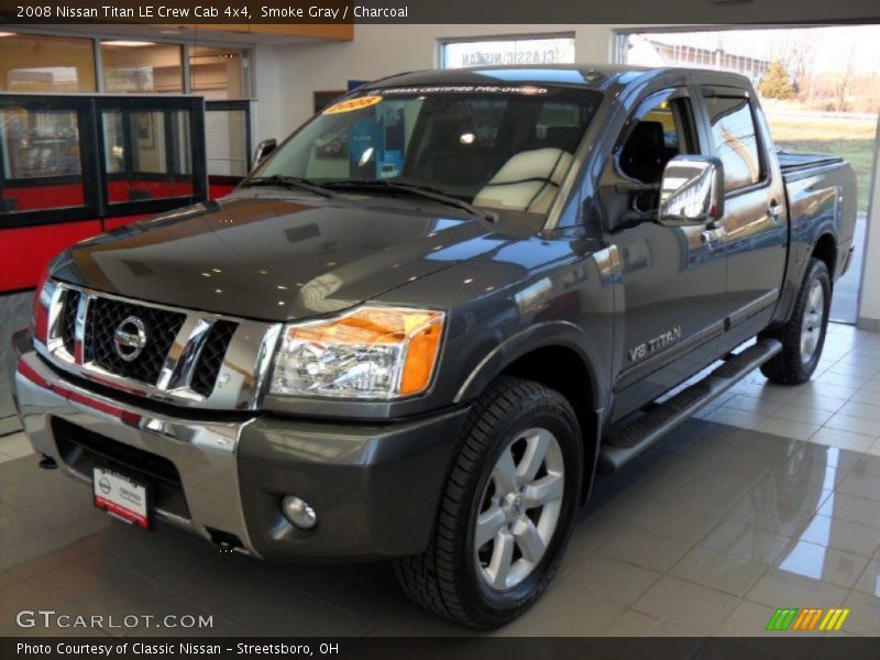 Smoke Gray / Charcoal 2008 Nissan Titan LE Crew Cab 4x4