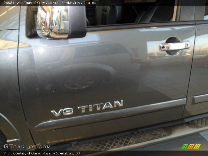 Smoke Gray / Charcoal 2008 Nissan Titan LE Crew Cab 4x4