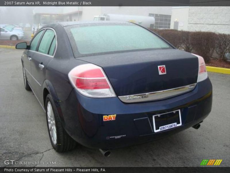 Midnight Blue Metallic / Black 2007 Saturn Aura XR