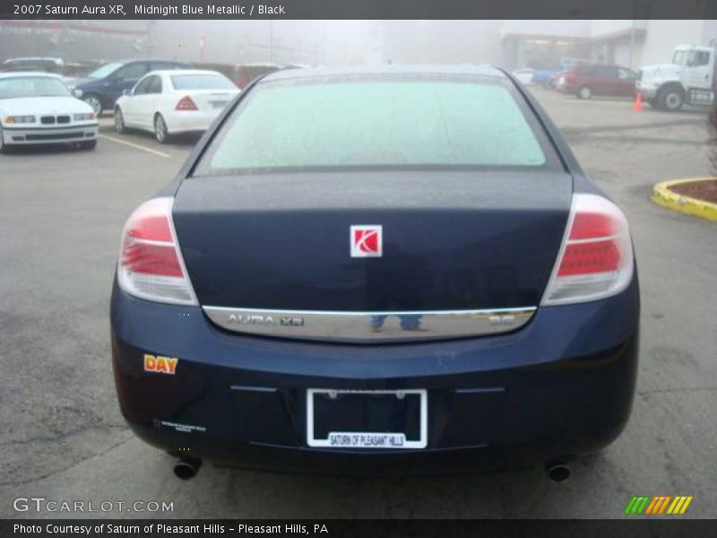 Midnight Blue Metallic / Black 2007 Saturn Aura XR