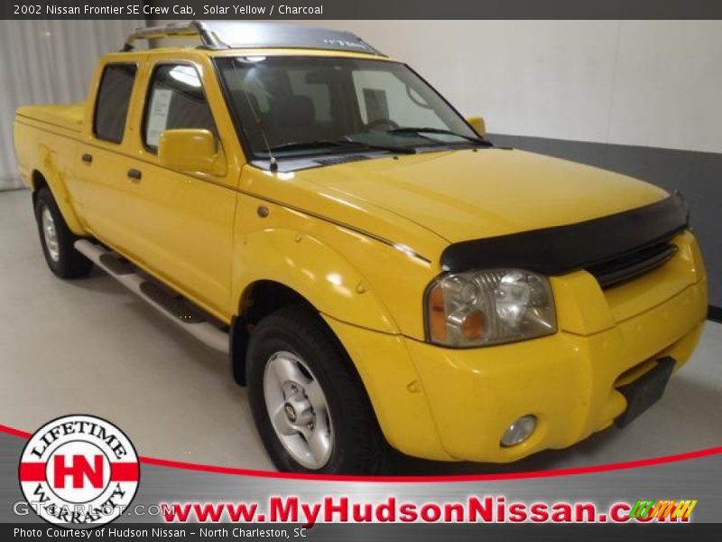 Solar Yellow / Charcoal 2002 Nissan Frontier SE Crew Cab