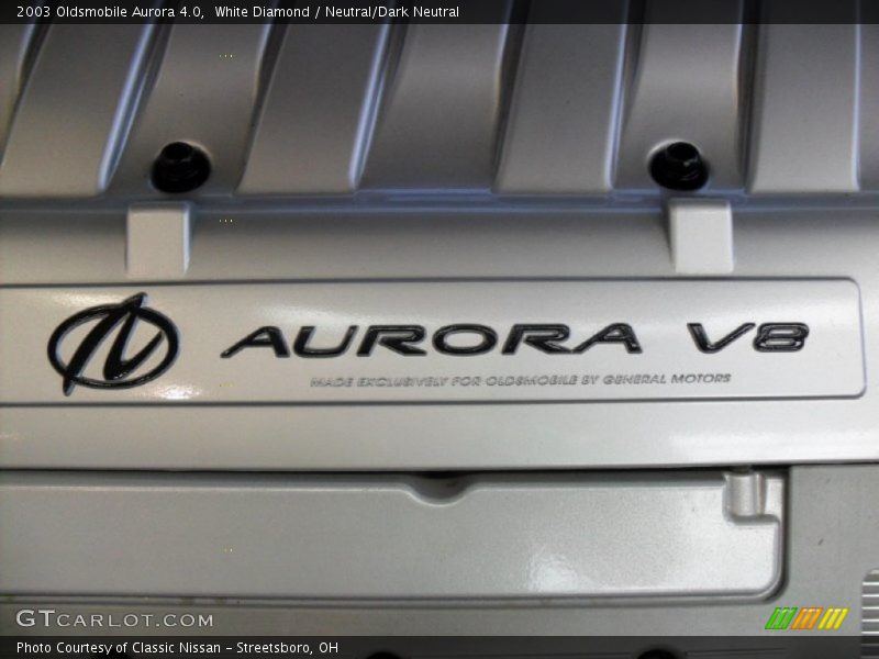White Diamond / Neutral/Dark Neutral 2003 Oldsmobile Aurora 4.0