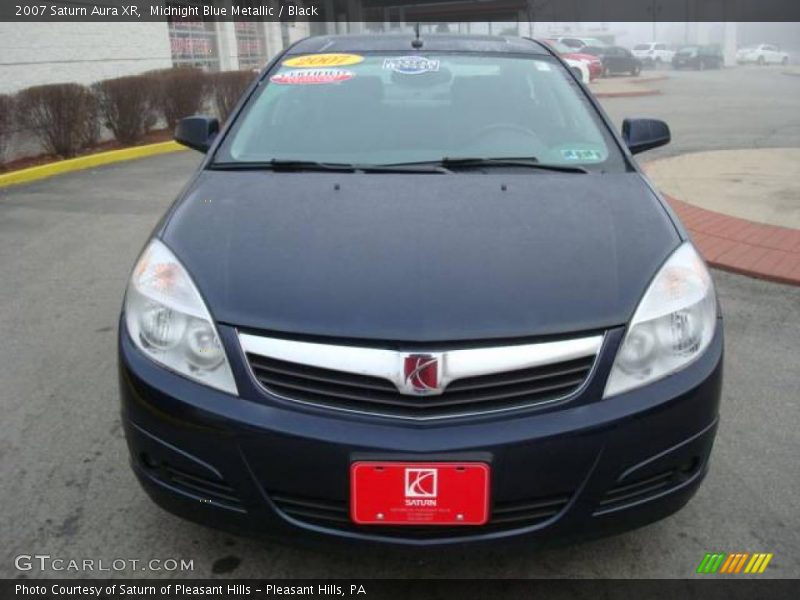 Midnight Blue Metallic / Black 2007 Saturn Aura XR