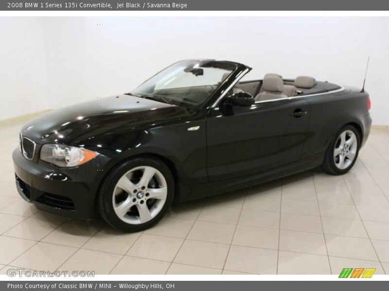 Jet Black / Savanna Beige 2008 BMW 1 Series 135i Convertible