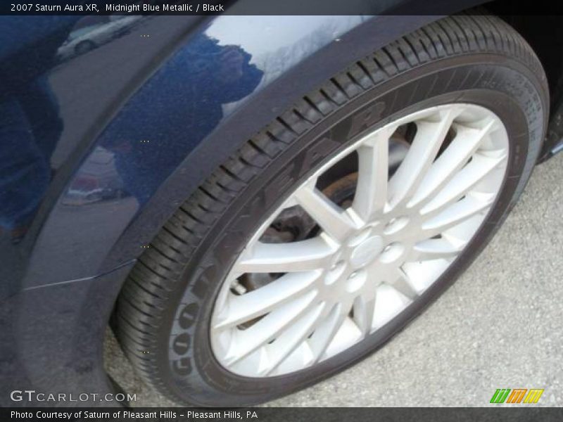 Midnight Blue Metallic / Black 2007 Saturn Aura XR