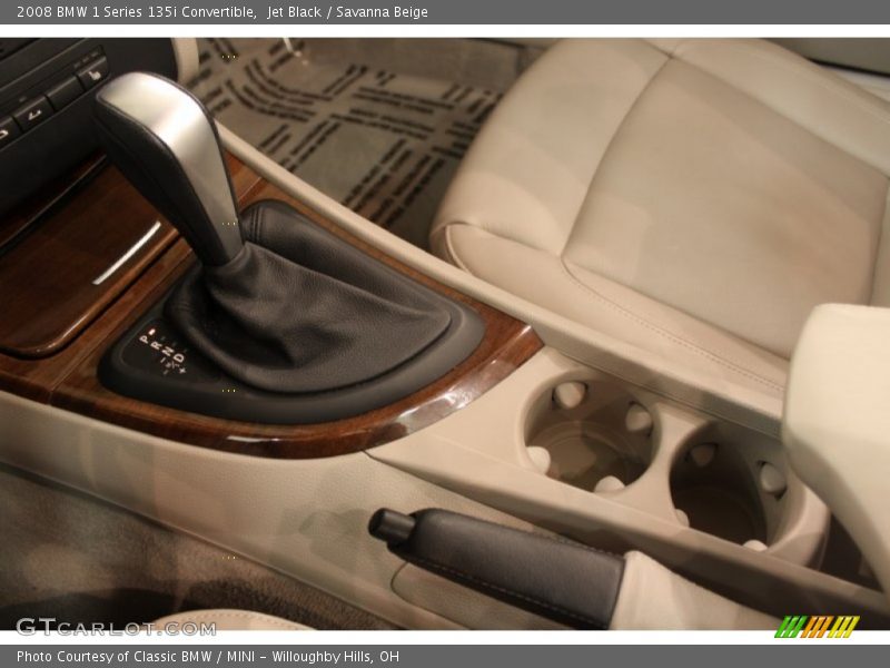 Jet Black / Savanna Beige 2008 BMW 1 Series 135i Convertible
