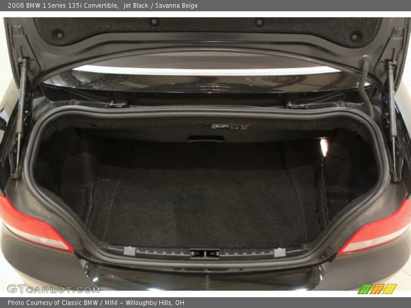 Jet Black / Savanna Beige 2008 BMW 1 Series 135i Convertible