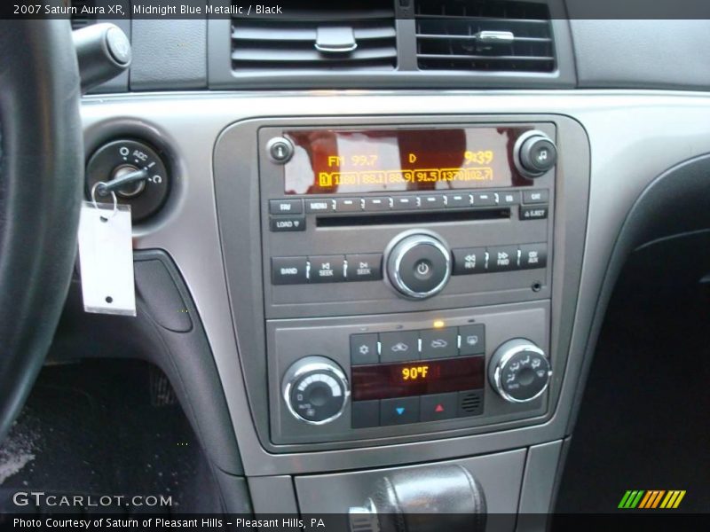 Midnight Blue Metallic / Black 2007 Saturn Aura XR