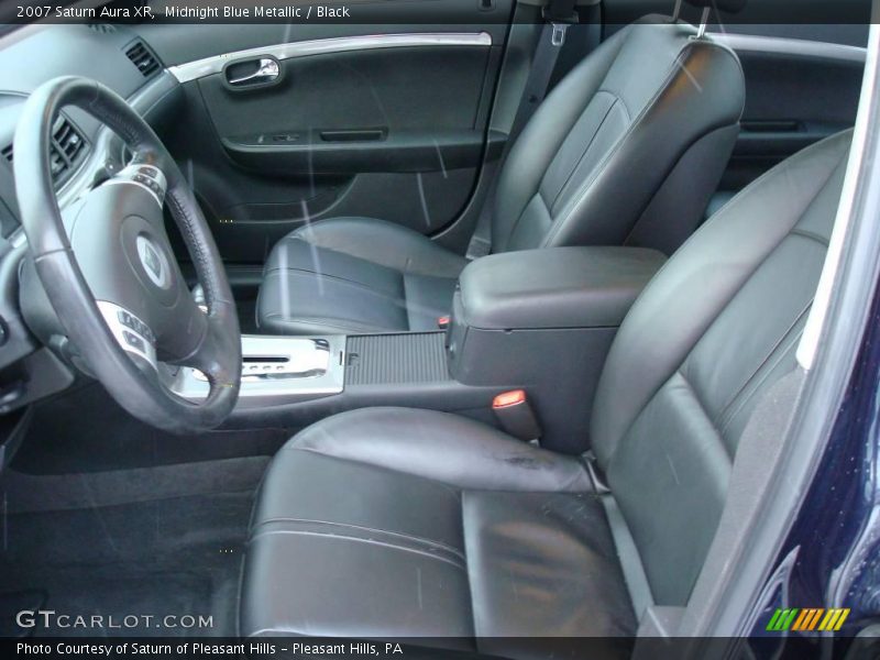 Midnight Blue Metallic / Black 2007 Saturn Aura XR