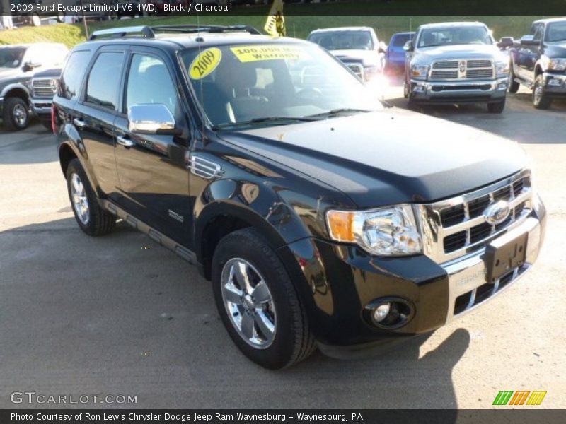 Black / Charcoal 2009 Ford Escape Limited V6 4WD