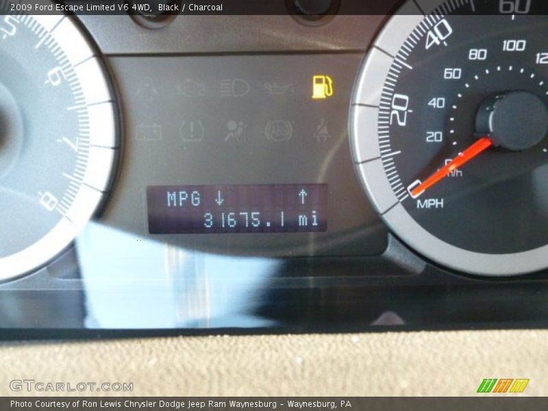 Black / Charcoal 2009 Ford Escape Limited V6 4WD
