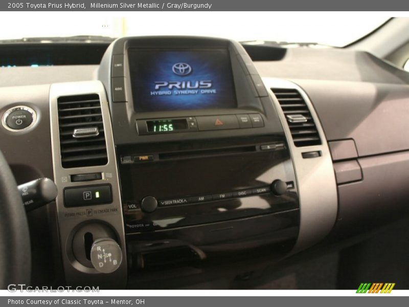 Millenium Silver Metallic / Gray/Burgundy 2005 Toyota Prius Hybrid