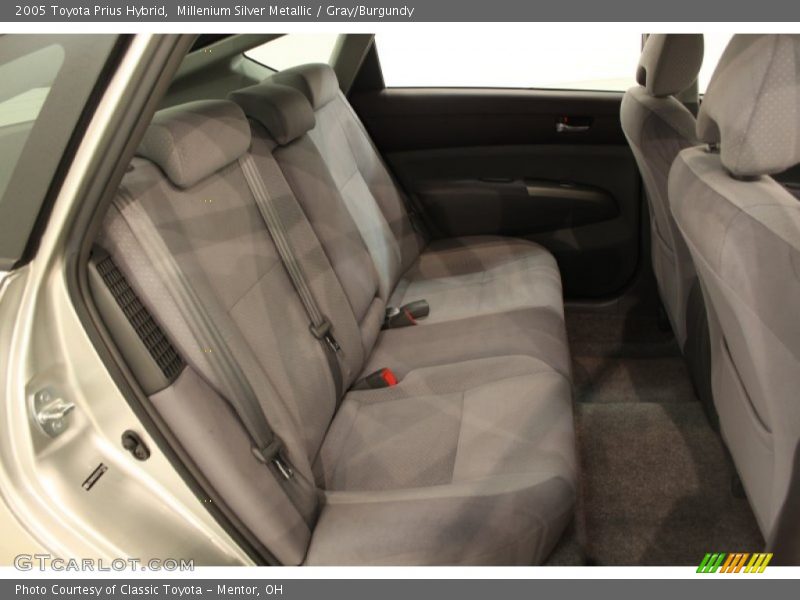 Millenium Silver Metallic / Gray/Burgundy 2005 Toyota Prius Hybrid