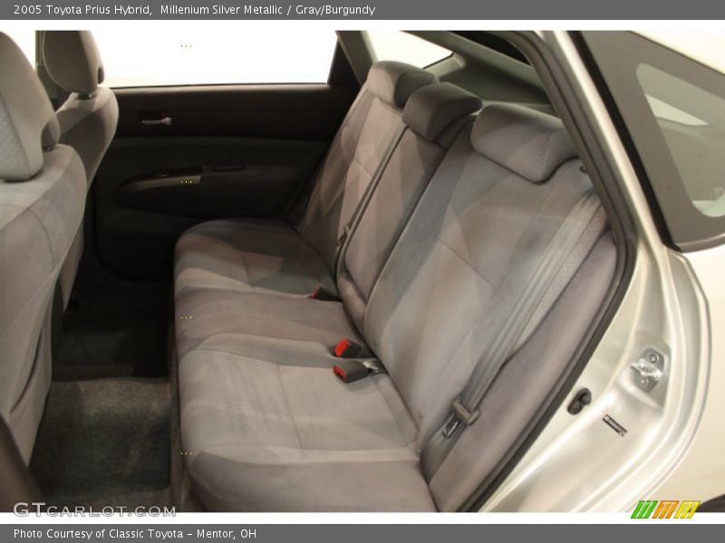 Millenium Silver Metallic / Gray/Burgundy 2005 Toyota Prius Hybrid