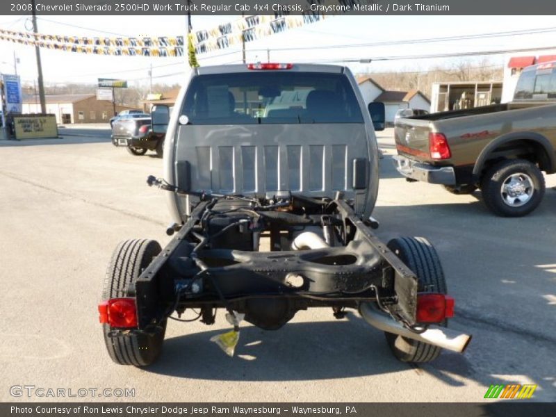 Graystone Metallic / Dark Titanium 2008 Chevrolet Silverado 2500HD Work Truck Regular Cab 4x4 Chassis