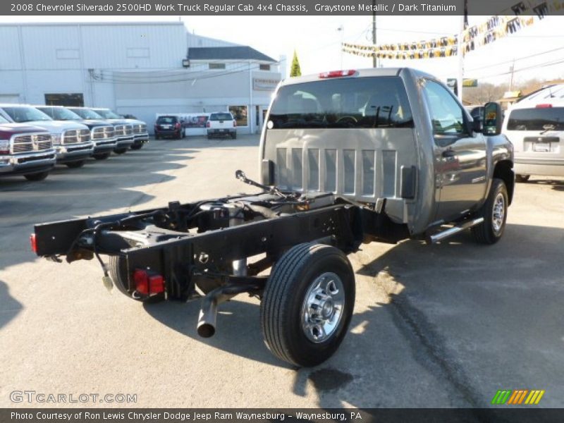 Graystone Metallic / Dark Titanium 2008 Chevrolet Silverado 2500HD Work Truck Regular Cab 4x4 Chassis