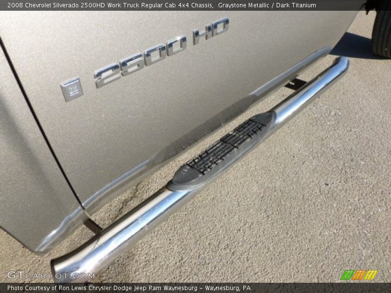 Graystone Metallic / Dark Titanium 2008 Chevrolet Silverado 2500HD Work Truck Regular Cab 4x4 Chassis