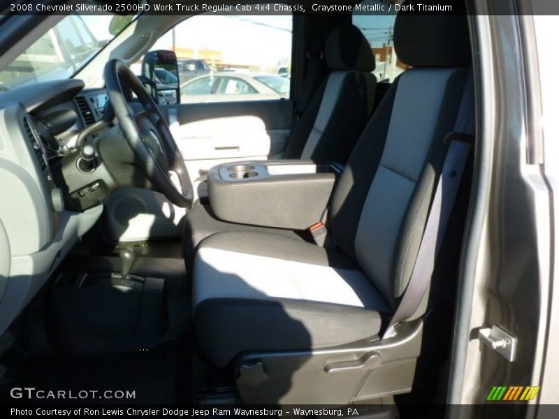  2008 Silverado 2500HD Work Truck Regular Cab 4x4 Chassis Dark Titanium Interior