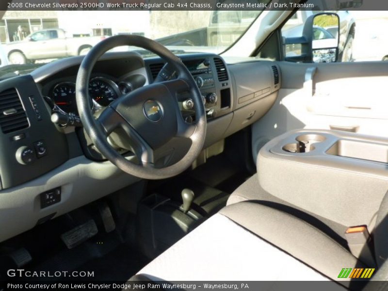 Graystone Metallic / Dark Titanium 2008 Chevrolet Silverado 2500HD Work Truck Regular Cab 4x4 Chassis