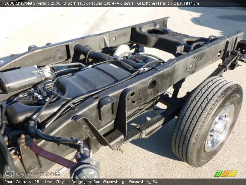 Graystone Metallic / Dark Titanium 2008 Chevrolet Silverado 2500HD Work Truck Regular Cab 4x4 Chassis