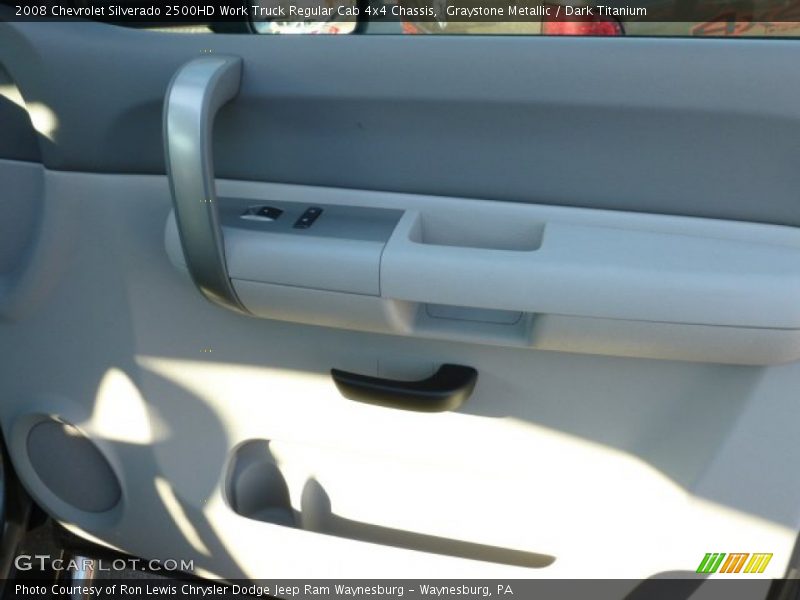 Graystone Metallic / Dark Titanium 2008 Chevrolet Silverado 2500HD Work Truck Regular Cab 4x4 Chassis