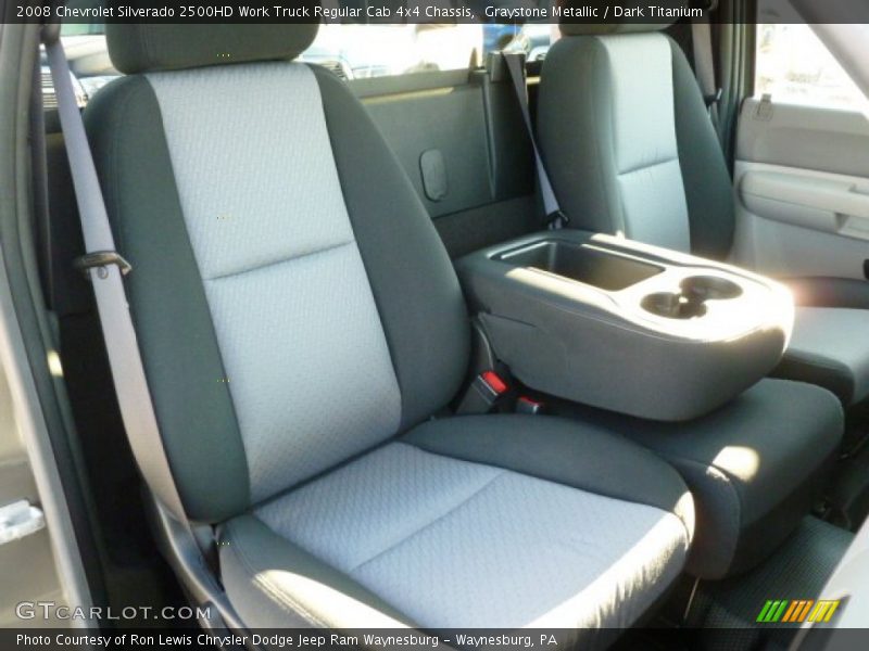 Graystone Metallic / Dark Titanium 2008 Chevrolet Silverado 2500HD Work Truck Regular Cab 4x4 Chassis