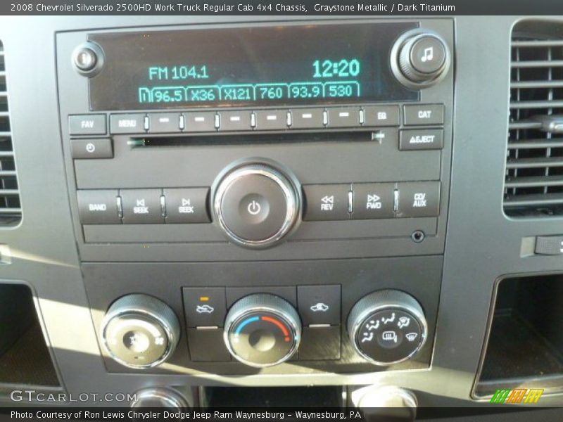 Audio System of 2008 Silverado 2500HD Work Truck Regular Cab 4x4 Chassis
