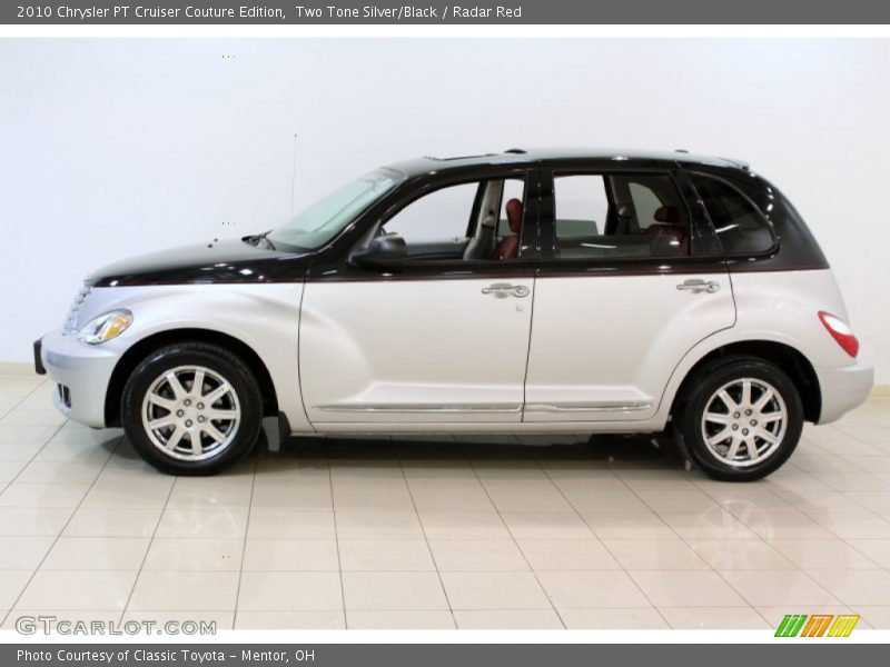 Two Tone Silver/Black / Radar Red 2010 Chrysler PT Cruiser Couture Edition