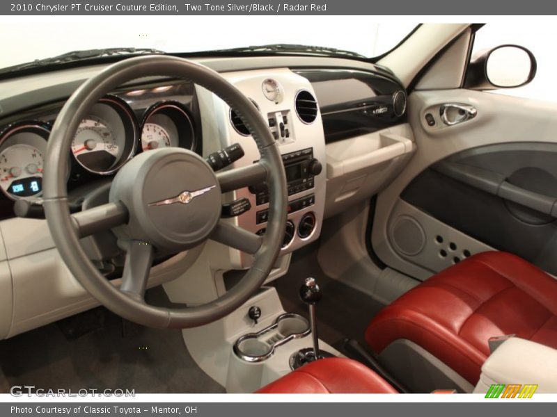 Two Tone Silver/Black / Radar Red 2010 Chrysler PT Cruiser Couture Edition