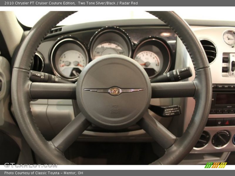 Two Tone Silver/Black / Radar Red 2010 Chrysler PT Cruiser Couture Edition