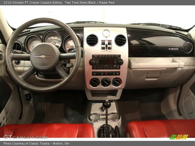 Two Tone Silver/Black / Radar Red 2010 Chrysler PT Cruiser Couture Edition