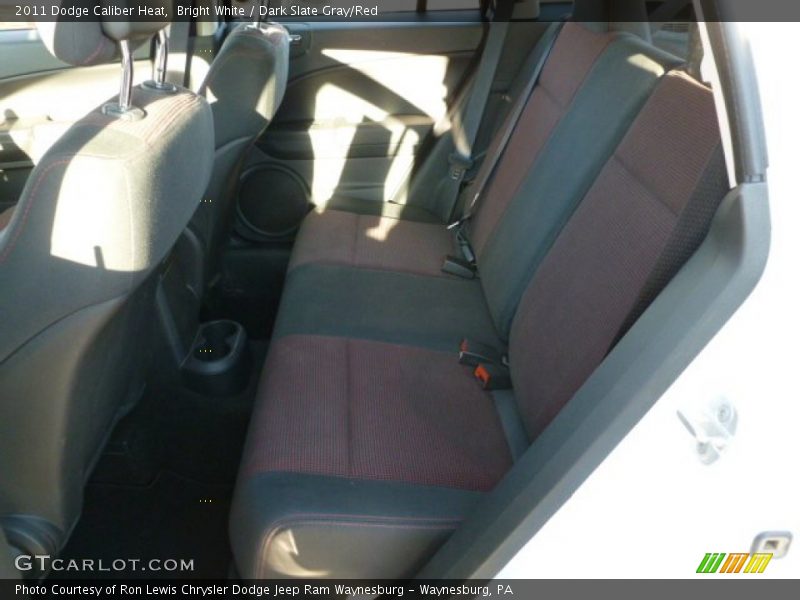 Bright White / Dark Slate Gray/Red 2011 Dodge Caliber Heat