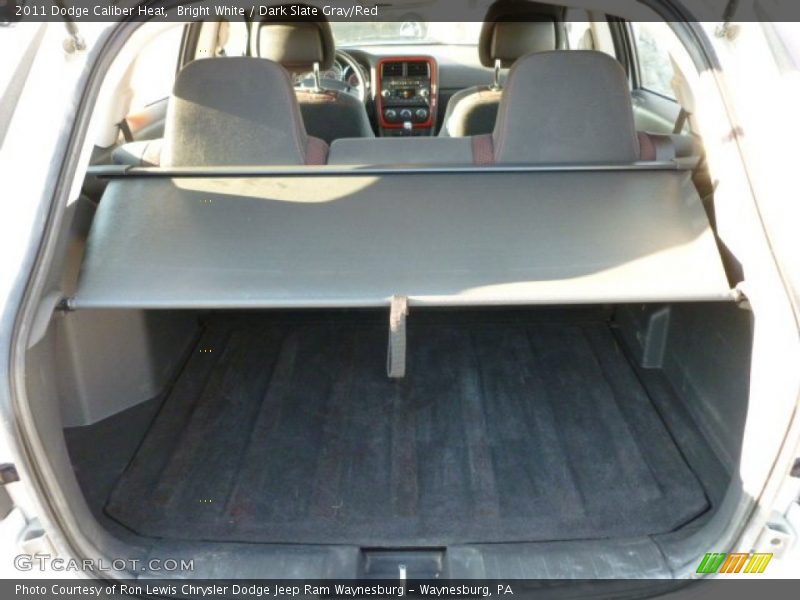 Bright White / Dark Slate Gray/Red 2011 Dodge Caliber Heat