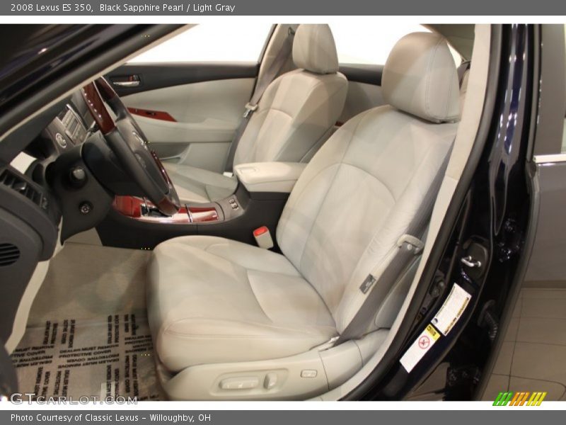 Black Sapphire Pearl / Light Gray 2008 Lexus ES 350