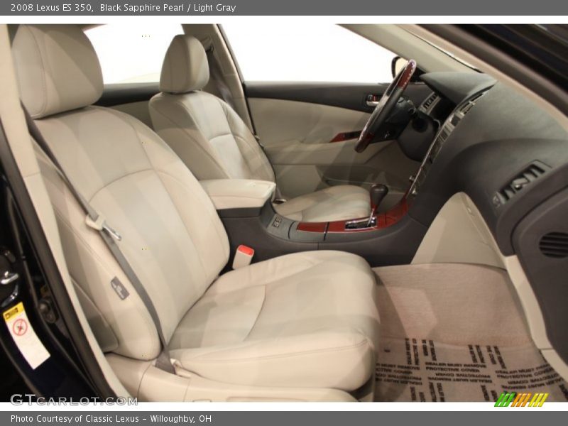 Black Sapphire Pearl / Light Gray 2008 Lexus ES 350