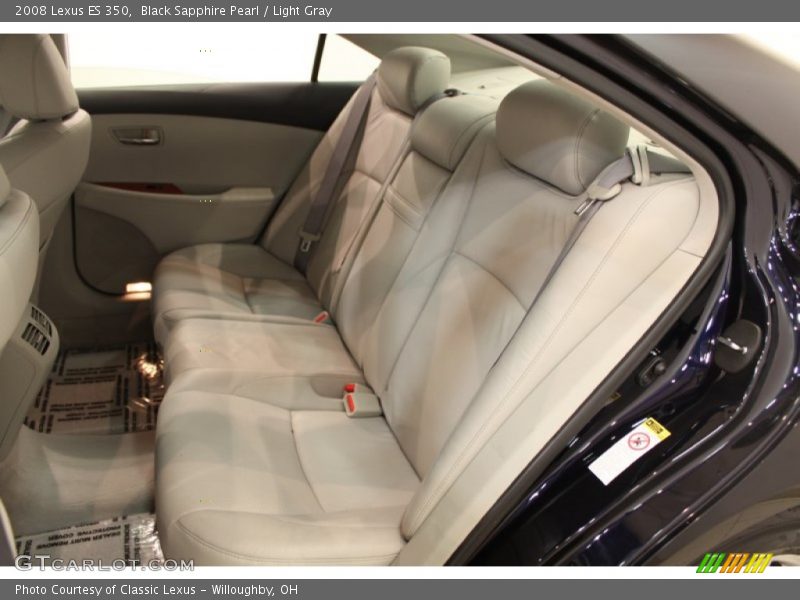 Black Sapphire Pearl / Light Gray 2008 Lexus ES 350