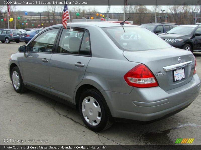 Brillant Silver / Charcoal 2009 Nissan Versa 1.8 S Sedan
