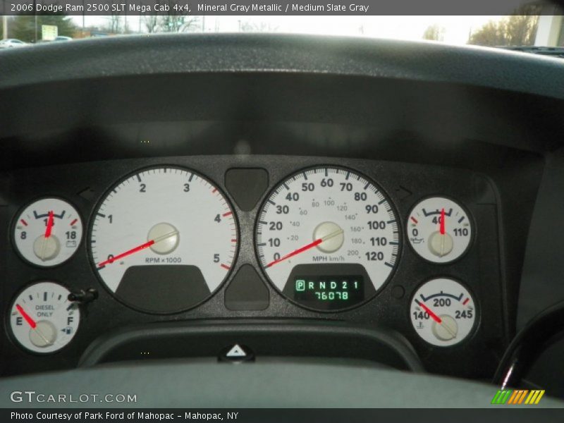 Mineral Gray Metallic / Medium Slate Gray 2006 Dodge Ram 2500 SLT Mega Cab 4x4