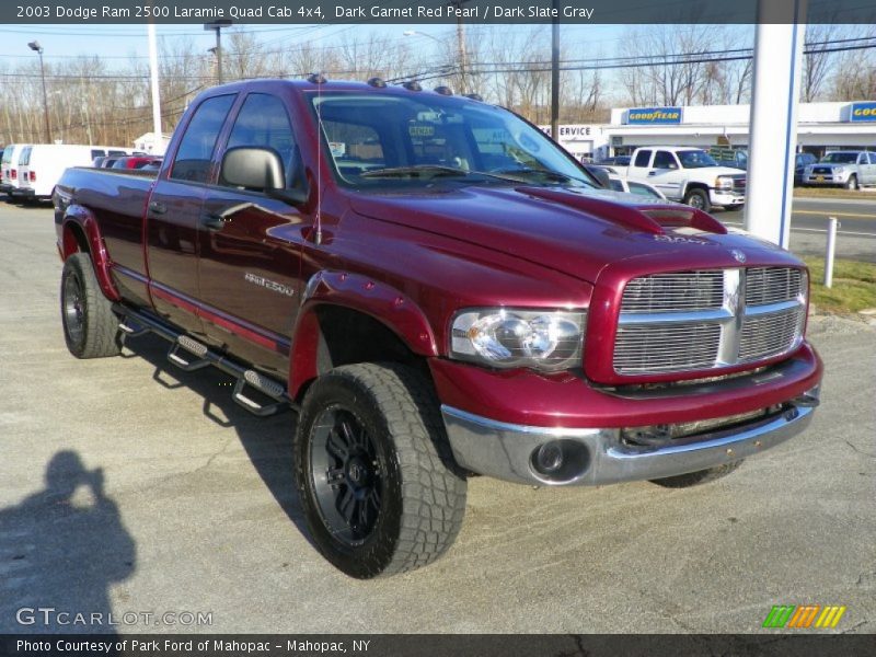 Dark Garnet Red Pearl / Dark Slate Gray 2003 Dodge Ram 2500 Laramie Quad Cab 4x4