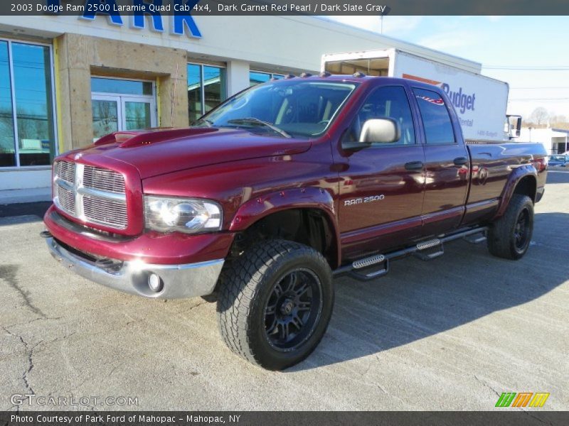 Dark Garnet Red Pearl / Dark Slate Gray 2003 Dodge Ram 2500 Laramie Quad Cab 4x4