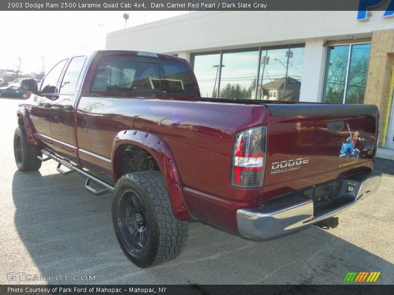 Dark Garnet Red Pearl / Dark Slate Gray 2003 Dodge Ram 2500 Laramie Quad Cab 4x4