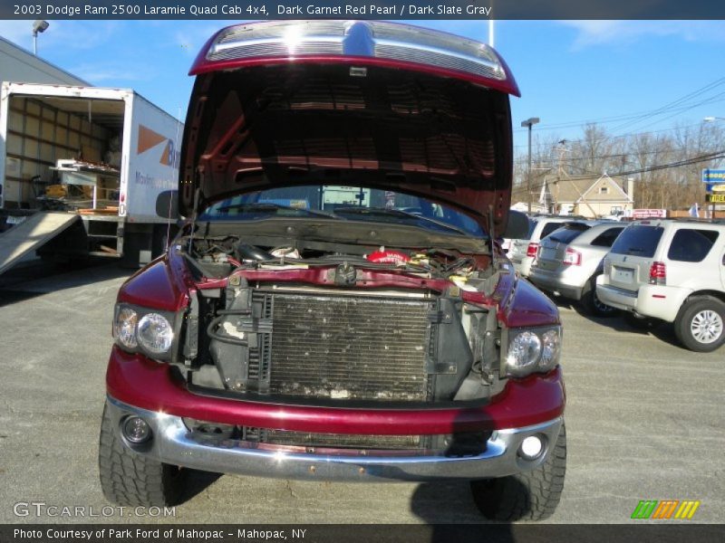 Dark Garnet Red Pearl / Dark Slate Gray 2003 Dodge Ram 2500 Laramie Quad Cab 4x4