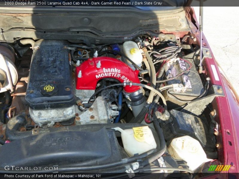 Dark Garnet Red Pearl / Dark Slate Gray 2003 Dodge Ram 2500 Laramie Quad Cab 4x4