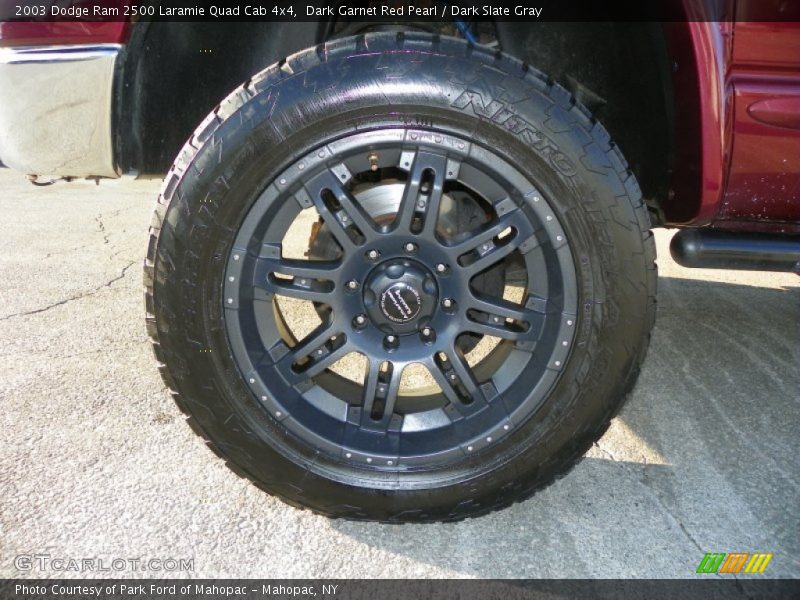 Dark Garnet Red Pearl / Dark Slate Gray 2003 Dodge Ram 2500 Laramie Quad Cab 4x4