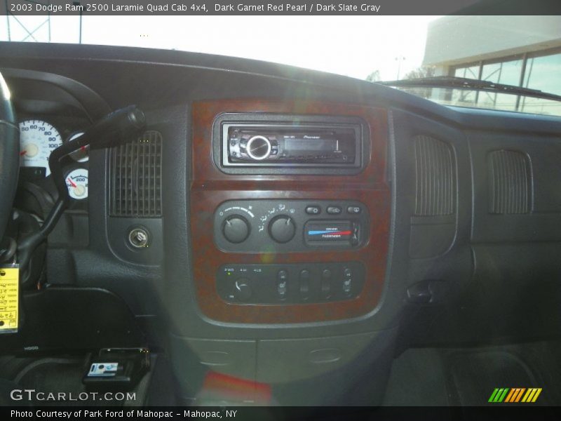 Dark Garnet Red Pearl / Dark Slate Gray 2003 Dodge Ram 2500 Laramie Quad Cab 4x4